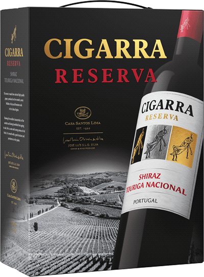3000 ml box Cigarra rött vin