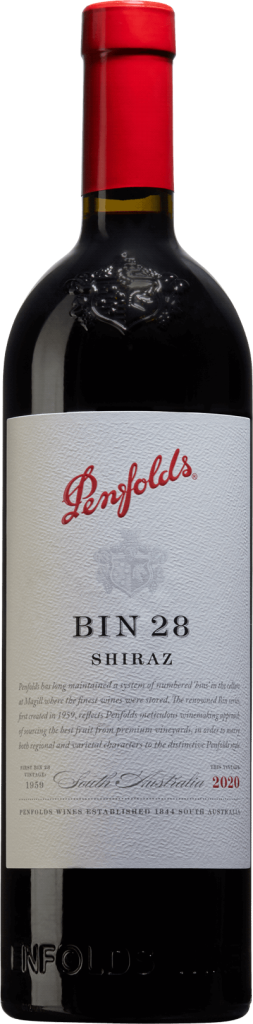 750 ml flaska Penfolds Bin 28 rött vin
