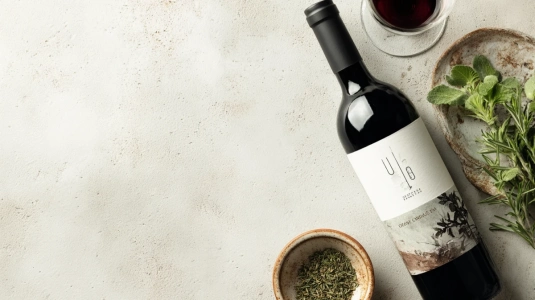 Flaska Segredos de São Miguel Organic rött vin från Portugal
