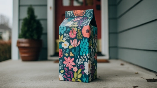 Snyggt förpackad tematisk vinlåda från DittVin.se