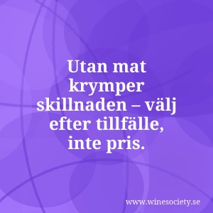 Utan mat krymper skillnaden – välj efter tillfälle, inte pris.
