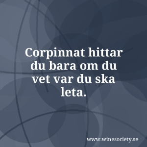 Corpinnat hittar du bara om du vet var du ska leta.