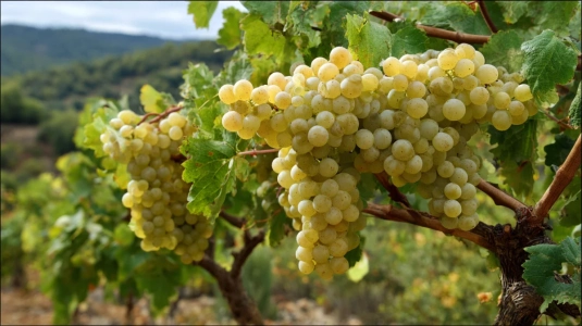 Klasar av Macabeo, Xarel·lo och Parellada på vinrankor i Penedès