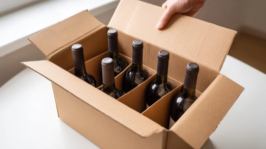 Tematisk sexflaskorsbox från DittVin.se med italienska viner