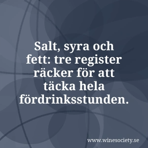 Salt, syra och fett: tre register räcker för att täcka hela fördrinksstunden.