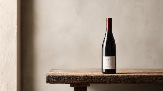Vinflaska från Côtes du Rhône